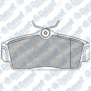 DELPHI LP1435 Fren Balatasi On (123mm) Primera Almera 1.6 2.08 16v 00-
